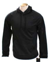 Layer 8 Heather Black Pullover Hoodie Hooded Sweatshirt Men&#39;s Size M NWT - $44.54