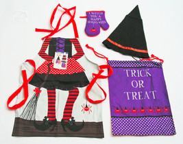 Witchy Kids Chef Set by Ladelle Cotton Child Size 3-5 years - £11.65 GBP