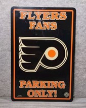 NHL Hockey Philadelphia Flyers Plastic Reserved Fan Only Parking Sign ~ 18&quot;x12&quot; - £10.57 GBP