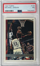 Michael Jordan 1997-98 Topps Card #123- PSA Graded 7 NM (Chicago Bulls/HOF/GOAT) - £29.72 GBP