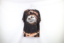 Jurassic World Mens XL Spell Out Acid Wash Jurassic Park Dinosaur T-Shirt Black - £23.69 GBP