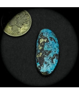 9.0 cwt. Vintage Morenci w Iron Pyrite Turquoise Cabochon - £52.72 GBP
