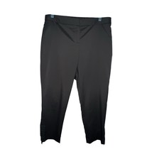 Theory Fog Gray Scyler Sync Ankle Zip Cropped Women Size 12 Pants Stretc... - $36.10