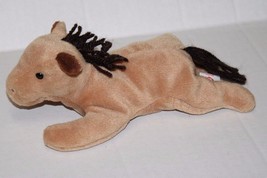 Ty Beanie Babies Derby Horse 8&quot; Brown Plush No Spot PVC 1995 3rd Gen Tush - £12.37 GBP