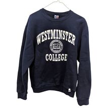 Vintage Russell Athletics Navy Blue Westminster College Crewneck Sweatsh... - $99.99
