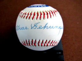Charlie Gehringer 1937 Al Mvp Detroit Tigers Hof Signed Auto Tiger Baseball Jsa - £124.63 GBP