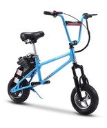 MotoTec Gas Mini Bike V2 49cc in Blue Kids Ride - $7,843.71 MXN
