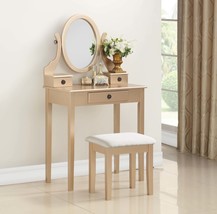 Gold Vanity Set: Moniya Makeup Table &amp; Stool - €161,63 EUR