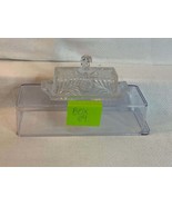 Vintage Glass Covered Butter , 1960&#39;s, Vintage Rectangle Glass Butter Di... - $462.20 MXN