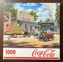 Springbok Coke 1000 pc Jigsaw Puzzle - All Aboard - Coca Cola Train COMPLETE - £10.57 GBP