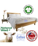 GOTS Certified Organic Cotton &amp; Wool Mattress, Natural - Double Sided, U... - $1,969.00+