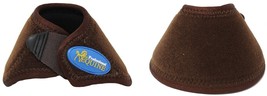 Professional Equine No Turn Quick Wrap Neoprene Horse Bell Boots Brown 4... - $416.34 MXN