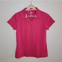 Adidas | Pink Climalite Short Sleeve Golf Polo, womens size medium - £14.07 GBP