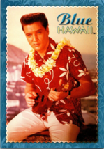 Postcard Elvis Presley Blue Hawaii Lei Uke Hawaiian Shirt 6 x 4 Inches - £4.59 GBP