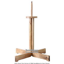 Tameshigiri Sword Test Cutting Stand Oak for Japanese Samurai Katana Wak... - $98.98