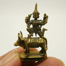 Lord Vishnu ride Bull mini statue figurine Phra Narai song Koh Hindu the preserv - £23.48 GBP