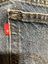 Levis 517 Jeans Mens 36x32 Blue Bootcut Western Cowboy Denim Blank Red Tab Faded - £30.84 GBP