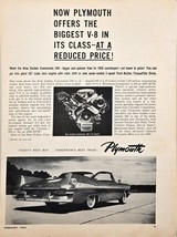 1959 Plymouth V8 - Golden Commando 395-361 Cubic Inch Engine - Vintage Print Ad! - £9.49 GBP