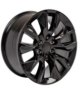 Gloss Black 20&quot; Replica Wheels Rims for 2000-2025 GMC Sierra Yukon Denal... - $1,457.43 CAD