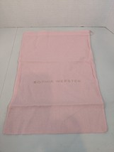Sophia Webster Authentic Dust Bag Pink Drawstring 15.5&quot;Lx10.8&quot;W - £11.21 GBP