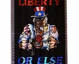 Liberty Or Else Uncle Sam Flag Reflective Decal Bumper Sticker - $2.88