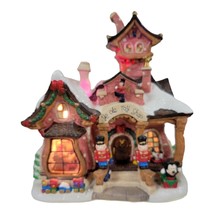 Walt Disney Brass Key Christmas Porcelain Village Ye Ole Toy Shop 2006 - $50.44