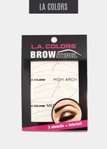 L.A. Color Brow Stencil Set - Eyebow Stencils - 3-Piece Set - Fill &amp; Sha... - £1.58 GBP