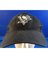 NHL &#39;47 PITTSBURG PENGUINS HOCKEY TEAM BLACK CLEAN UP ADJUSTABLE YOUTH C... - $333.87 MXN