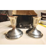 2 International Silver Company Silver Plate Console Candle Stick Holders... - £21.95 GBP