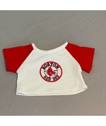 BUILD A BEAR BABW WHITE RED Boston Red Sox TEE T-SHIRT Genuine MLB Merch... - $13.99