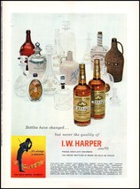 1950s I.W. Harper Kentucky Straight Whiskey PRINT AD BX1 - $121.83 MXN