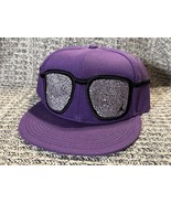Nike Jordan Fitted Hat 7 5/8 Purple Sunglasses Embroidered Jumpman Cap Rare - $54.82 CAD