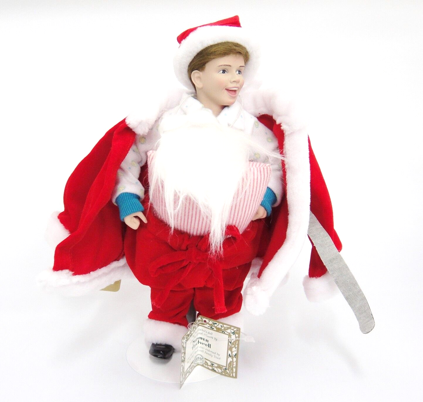 Primary image for Scotty Plays Santa 11" Doll Ashton Drake Norman Rockwell Design in Original Box