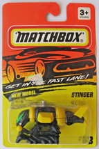 MatchBox Stinger Bug Helicopter Chopper, 1994 Yellow Version On its Card - £2.40 GBP