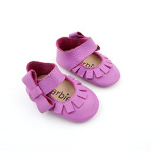 Starbie Baby Mary Janes Baby Sandals Purple Baby Moccasin Toddler Girls shoes - £9.56 GBP
