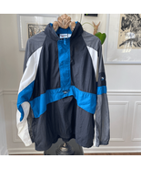 Vintage 90s Reebok Windbreaker Pullover 1/2 Zip XL - $47.94 CAD