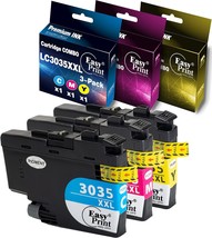  3 Color Set Compatible 3035xxl Ink Cartridges Replacement for Brother  - £53.91 GBP