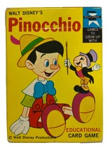 Walt Disney's Pinocchio Vintage Edu-Cards Educational Playing Card Game - $9.69