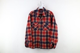 Vintage 60s 70s Pendleton Mens Medium Looped Collar Wool Board Button Shirt USA - $98.95