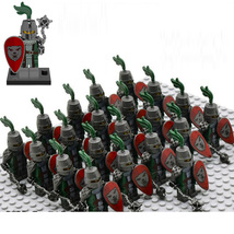 21pcs/set Medieval Castle Kingdoms Frightening Knight Minifigures Bricks Toys - £24.04 GBP
