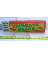 Vintage Cribbage Board Milton Bradley 4626-A Box Instruction Sheet 5 pegs - $282.73 MXN
