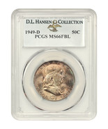 1949-D 50c PCGS MS66 FBL ex: D.L. Hansen - £1,238.57 GBP