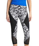 Gap Womens Black White Abstract Print GSpeed Capri Leggings Tghts, XS  6... - £11.64 GBP