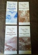 Lot of 4 vintage 1960s Oregon State Park Brochures Lava River Caves Wall... - £10.82 GBP