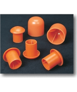 Large Orange Rebar Safety Caps For #9-#16 (2&quot;) - 100 Pack - £69.53 GBP