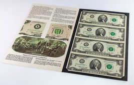 Series of 1976 $2 Federal Reserve Notesheet STAR NOTES (4Pcs) FR#1976-D*... - $2,202.67 MXN