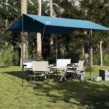 vidaXL Camping Tarp Blue 141.7x115.7&quot; Waterproof - $77.25