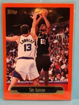 1999-2000 Topps Basketball Tim Duncan Card #121 - San Antonio Spurs HOF - £1.58 GBP