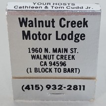 Vintage Matchbook Walnut Creek Motor Lodge California Cigarette Matches ... - $6.92