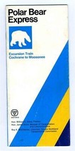 Polar Bear Express Excursion Train Booklet Cochrane to Moosonee Canada Railroad - £18.58 GBP